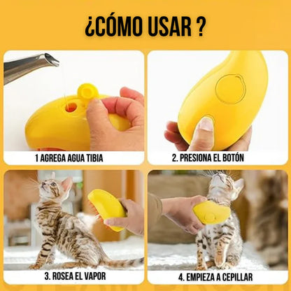 CEPILLO PARA BAÑAR MASCOTAS EN SECO